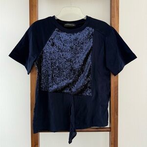 Sportmax Woman’s Navy Blue Sequin Top